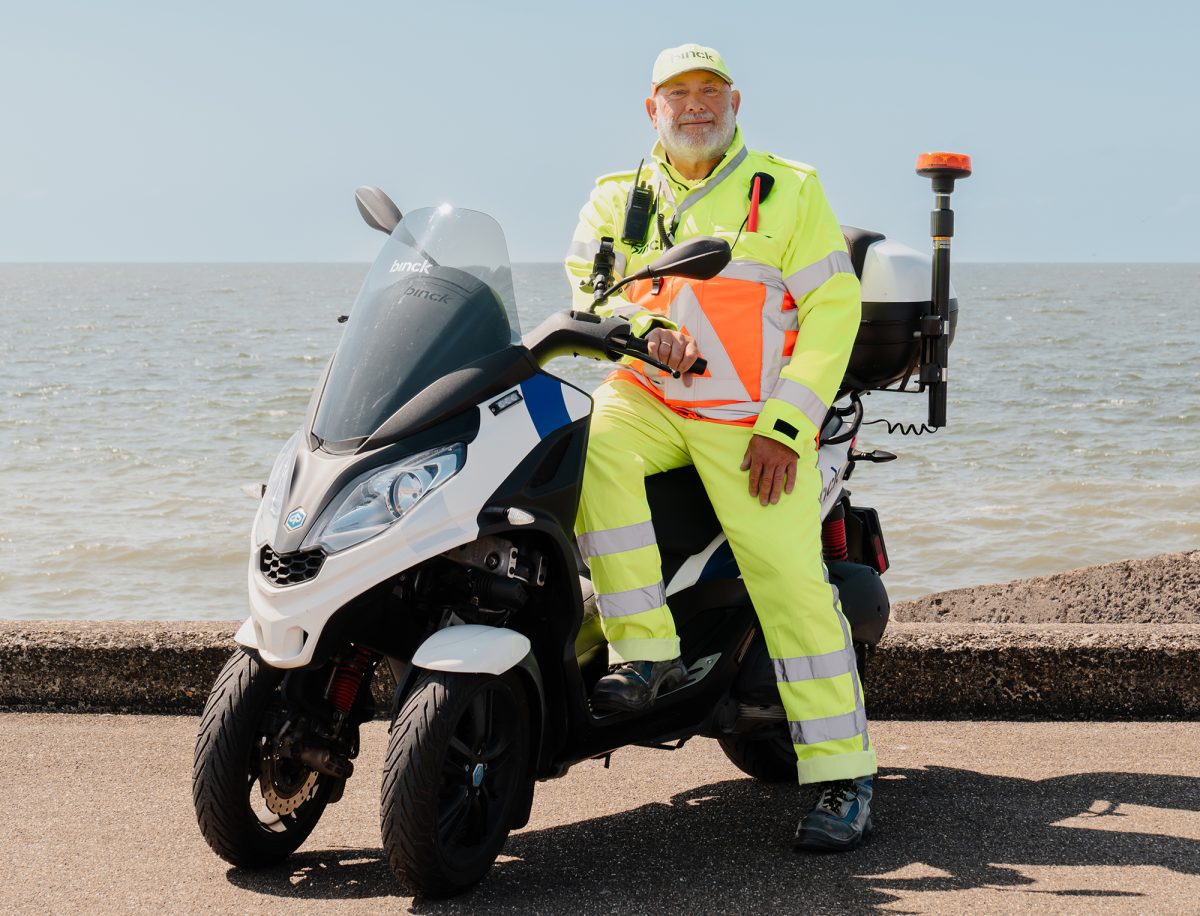 motorbegeleiding verkeersregelaar